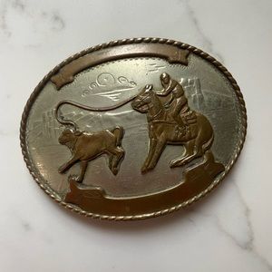 Vintage Comstock Silversmiths Western Buckle